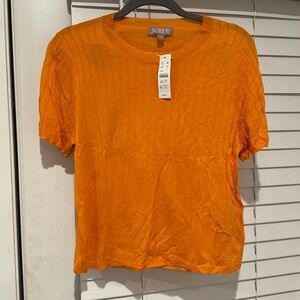 Jcrew short sleeved cashmere blend sweater tee